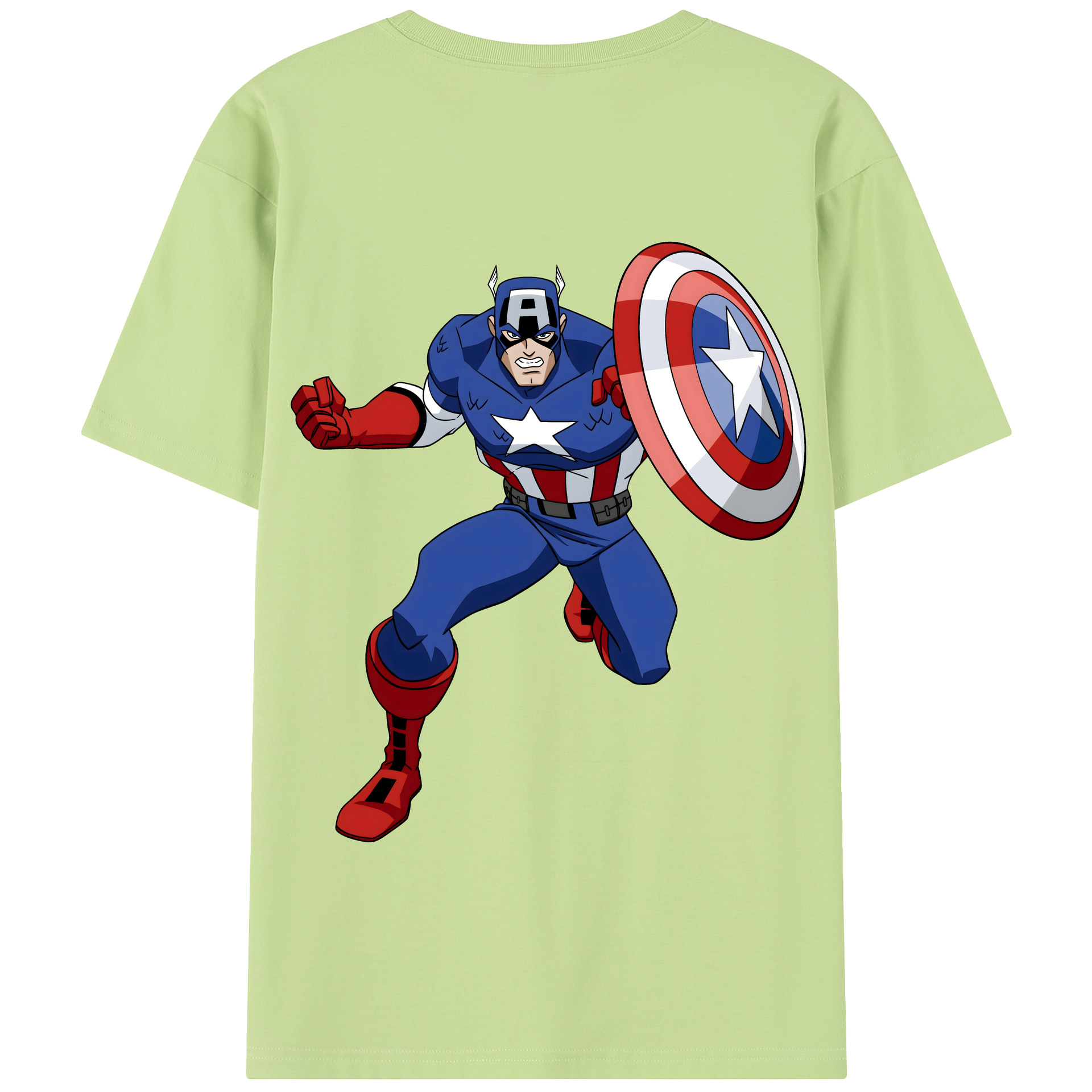 （画像用） アベンジャーズ The Avengers 綿100％半袖Tシャツ（背面プリント）
